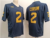 Men's Michigan Wolverines #2 Blake Corum Navy Stitched Jersey,baseball caps,new era cap wholesale,wholesale hats